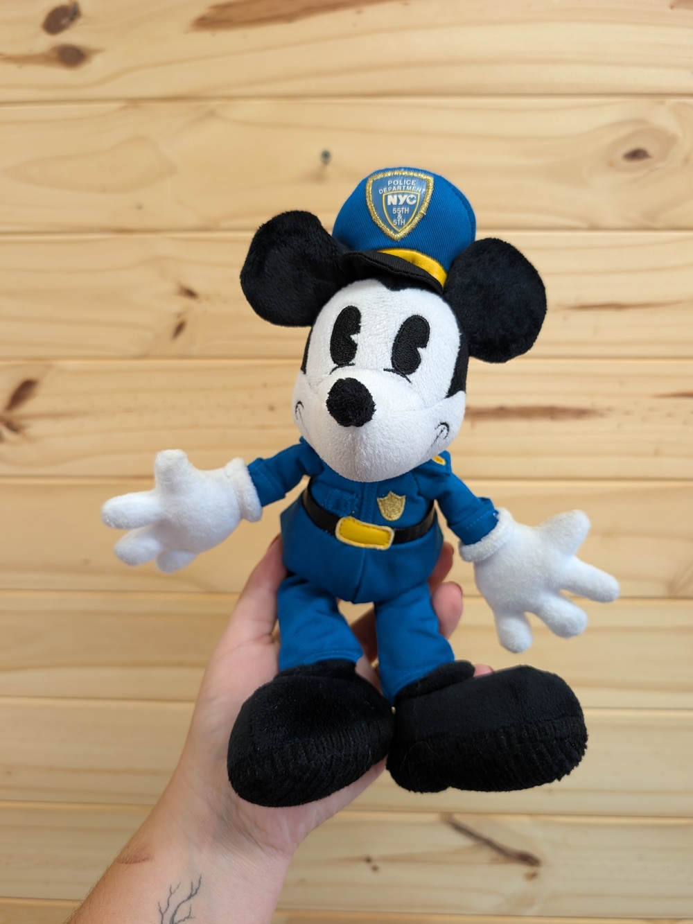 Vintage Disney Mickey Mouse New York Police Stuffy
